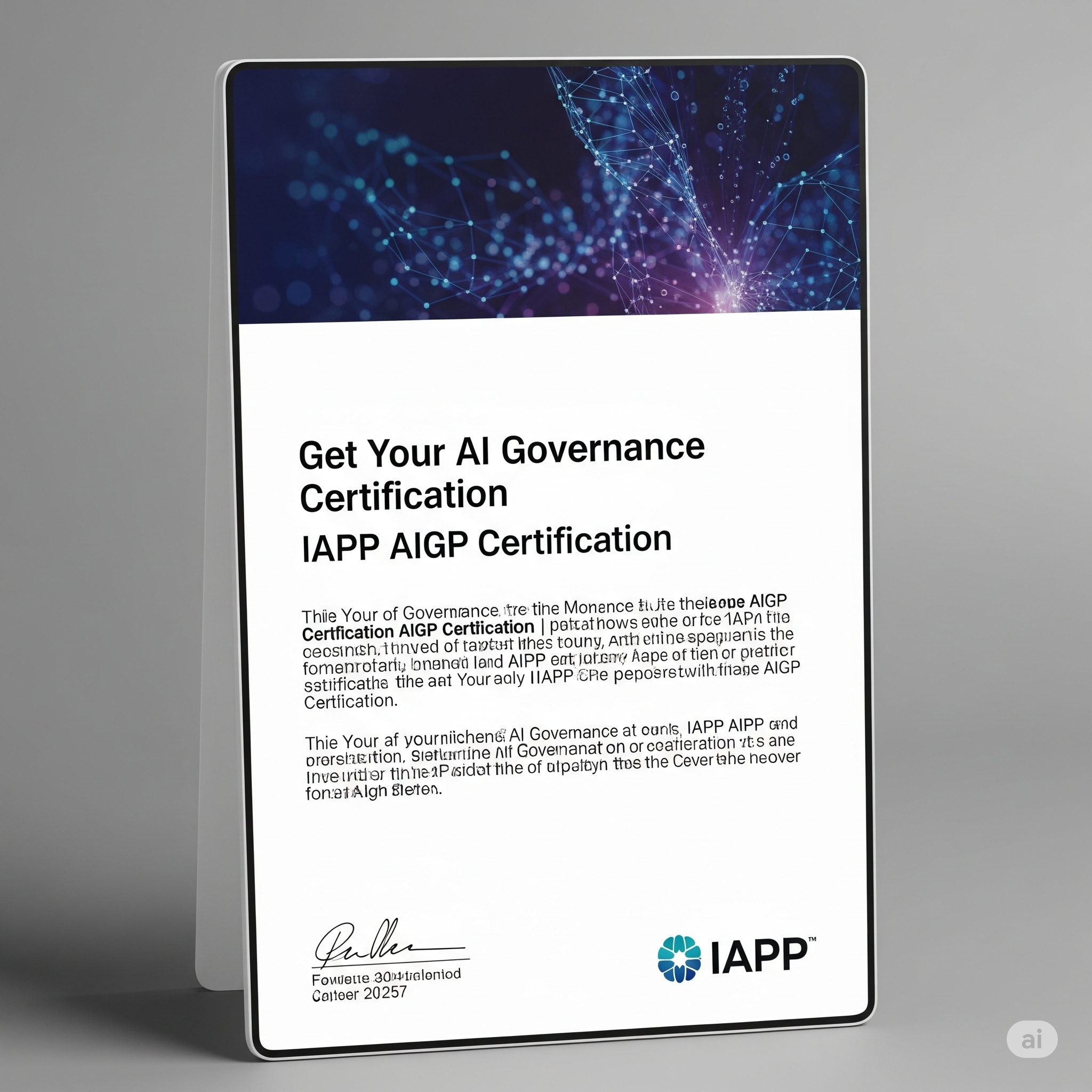 Get Your AI Governance Certification | IAPP AIGP Certification