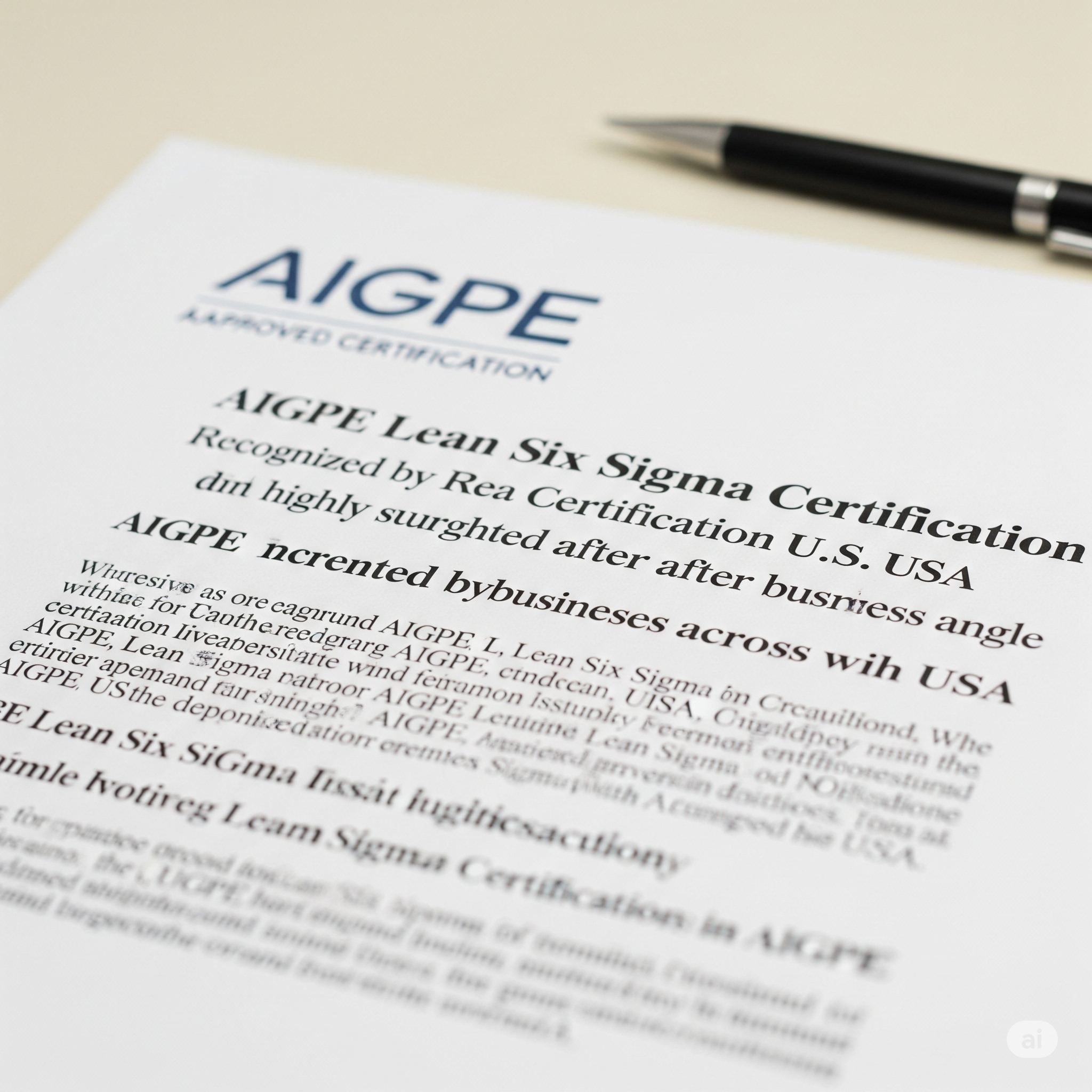Is AIGPE Lean Six Sigma Certification Recognized in USA? Unpacking Its Industry Standing